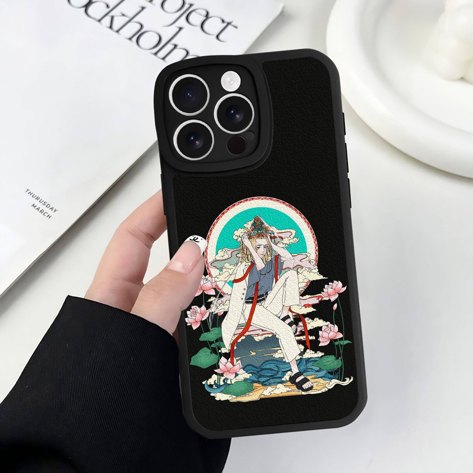 （画像用） 東京リベンジャーズ Tokyo Revengers 【iPhone 16シリーズ対応】シリコンスマホケース（レザー調） 材質：シリコン
